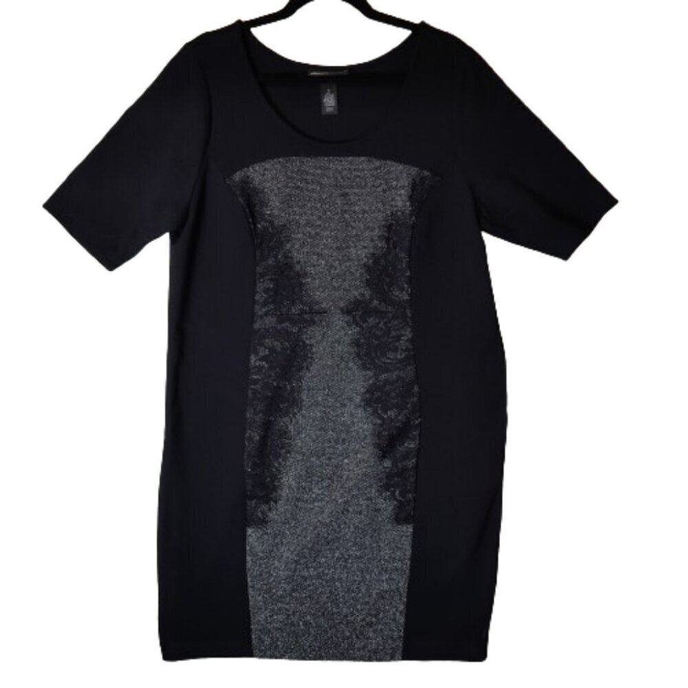 Sz. 16 Black & Gray Lane Bryant Dress